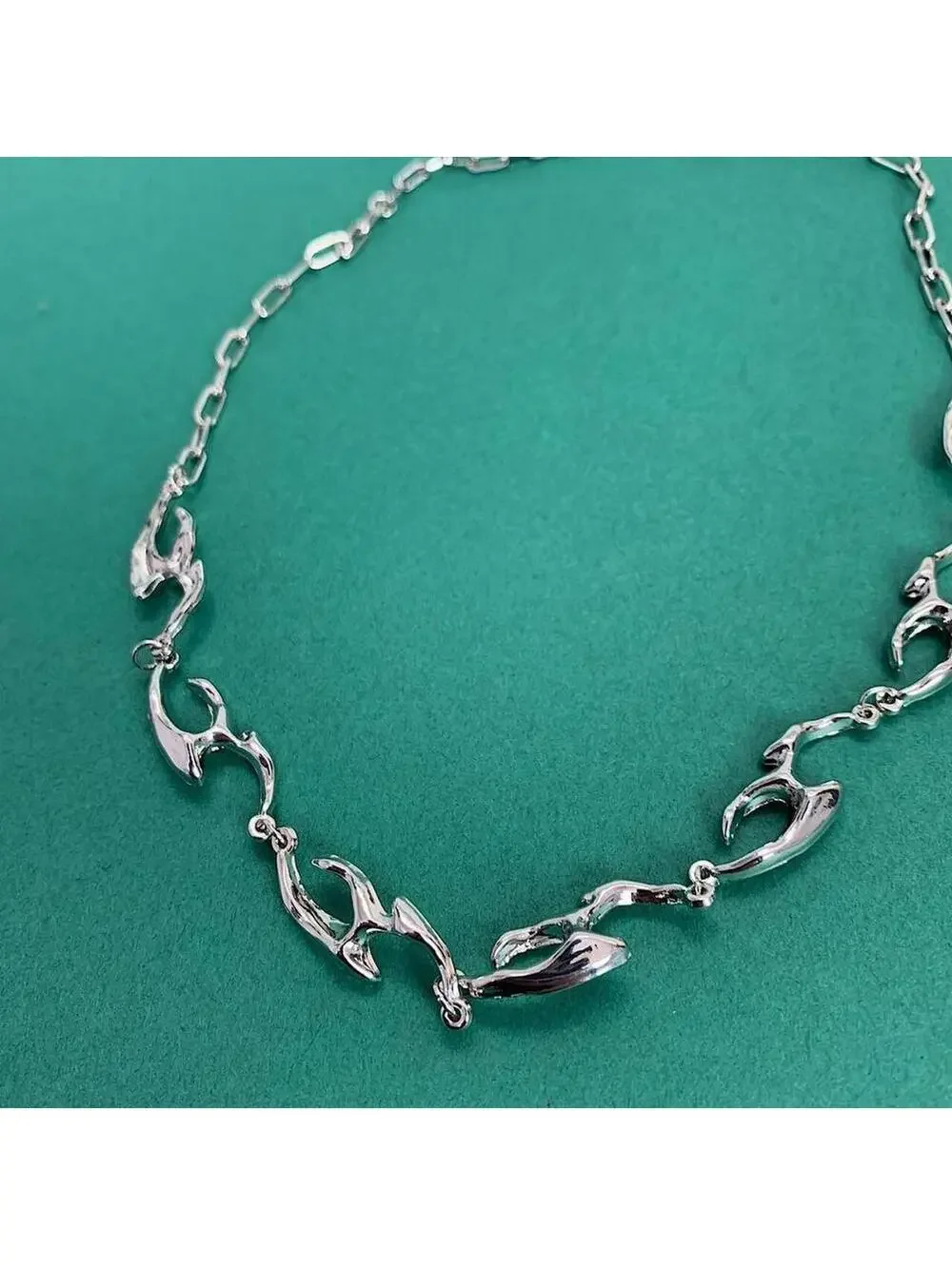 Vintage y2k opium punk skater style pendant necklace chain. 20 inches length